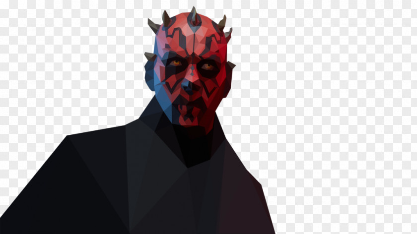 Low Poly Darth Maul Star Wars Episode I: The Phantom Menace PNG