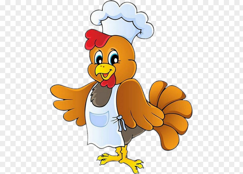 Poule Chicken Buffalo Wing Chef Cartoon PNG