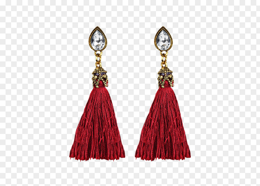 Crochet Red Heart Earrings Earring Tassel Majorica Pearl Jewellery Imitation Gemstones & Rhinestones PNG