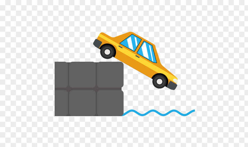 Demo Car Accident Out Of The Water Traffic Collision Icon PNG