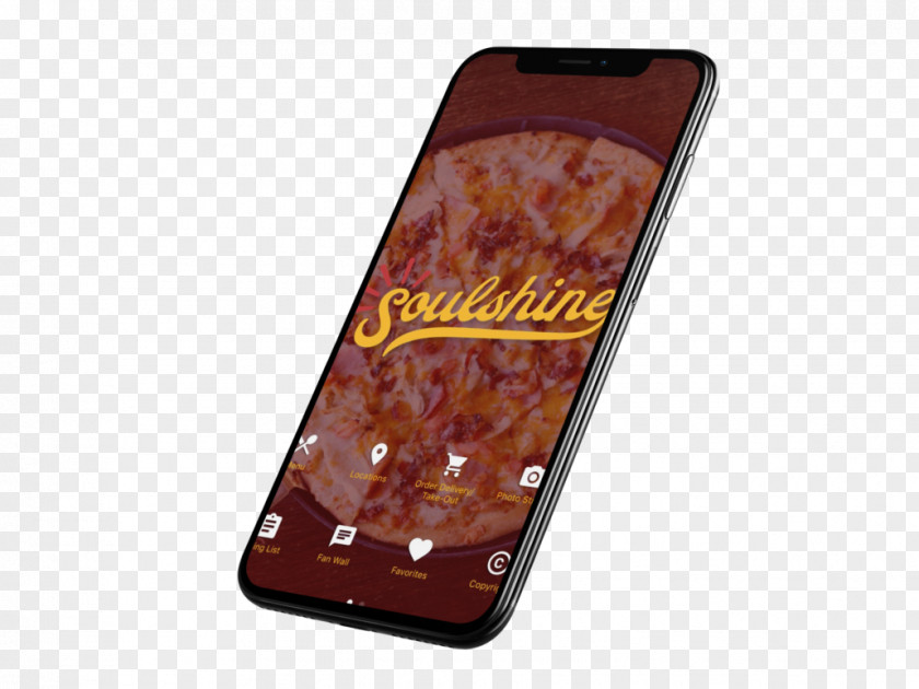 Flowood Smartphone CalzoneGolpe Mockup Soulshine Pizza Factory PNG