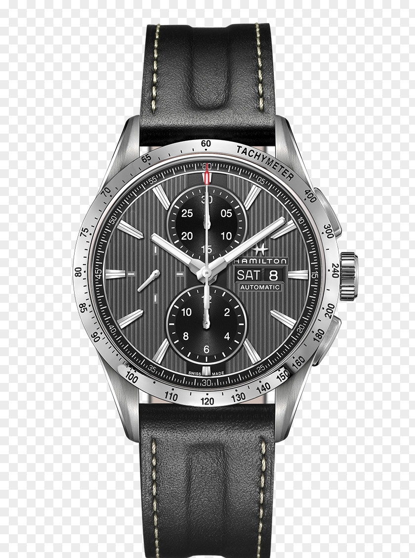 Hamilton Dark Gray Watch Wristwatch Male Company Chronograph Movement PNG