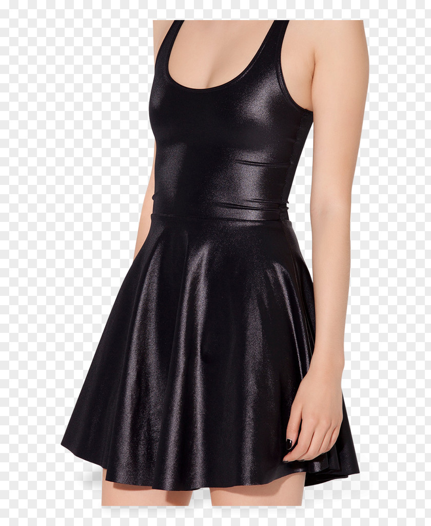 Shiny Christmas A-line Dress Artificial Leather Clothing PNG