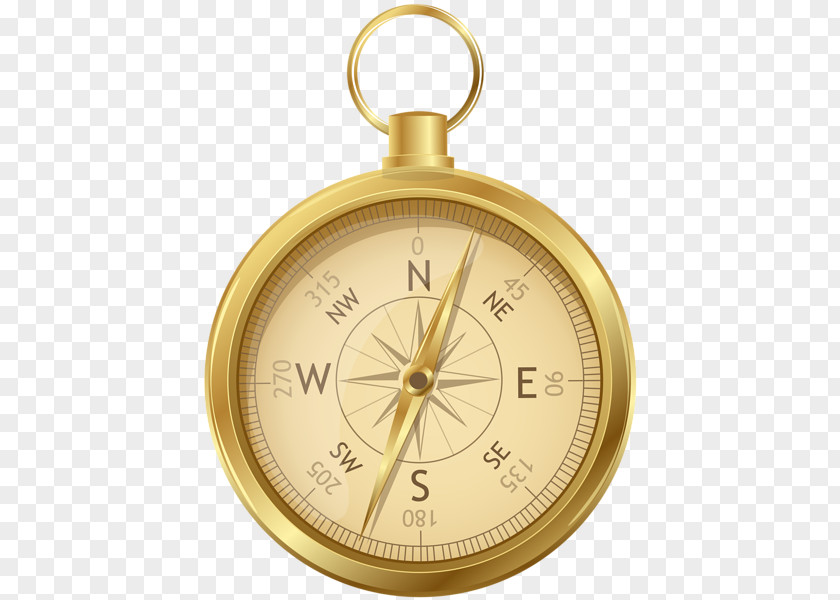 Golden Compass Clip Art PNG