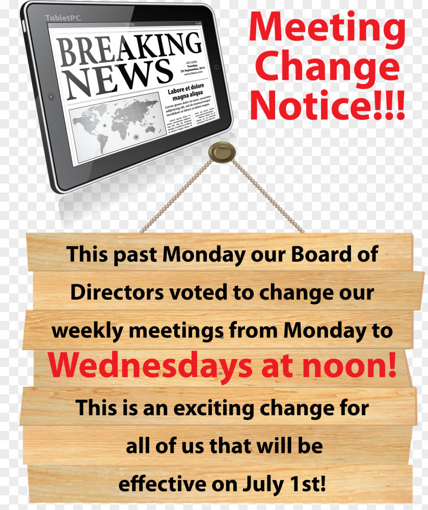 Meeting Notice Font 3D Printing Brand Line PNG