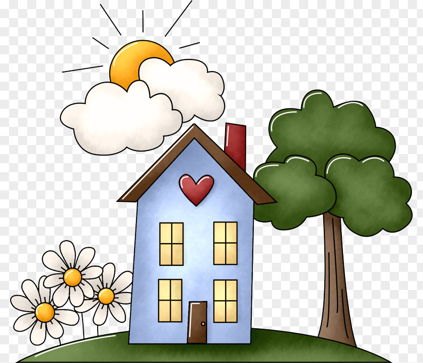 Plant Home Clip Art Cartoon House Real Estate Tree PNG