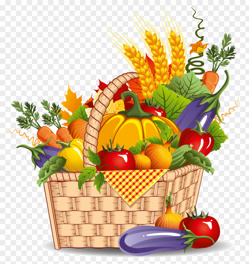 A Basket Of Vegetables Illustrations Online To Offline Illustration PNG