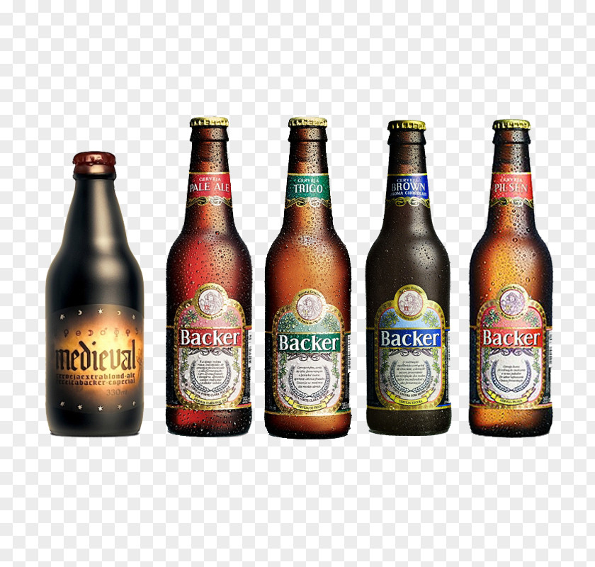 Beer Lager Cervejaria Backer Bottle Helles PNG