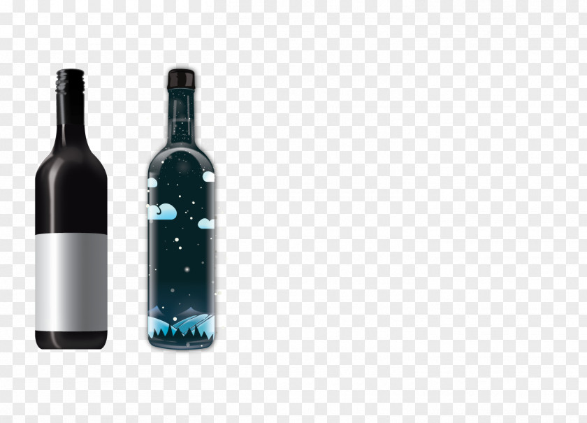 Bottle Packaging Vector Red Wine Fizzy Drinks PNG