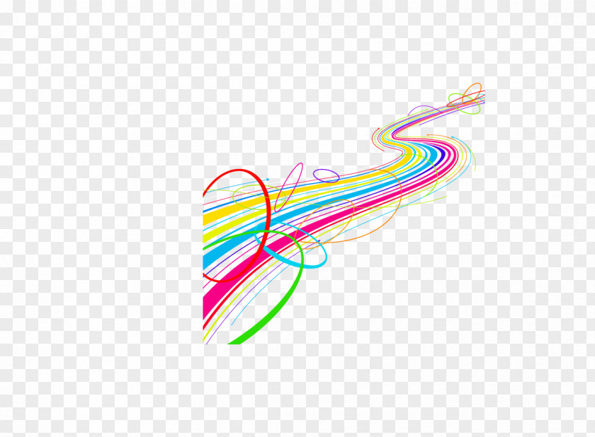 Rainbow Road Graphic Design PNG