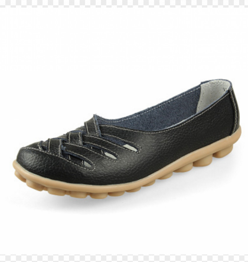 Sandal Slip-on Shoe Ballet Flat Leather Absatz PNG