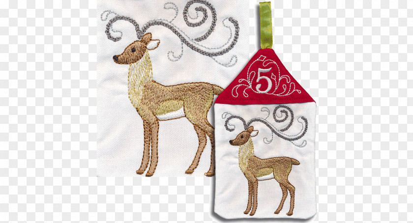 Countdown 5 Days Theme Design Reindeer Christmas Ornament Wildlife Animal PNG