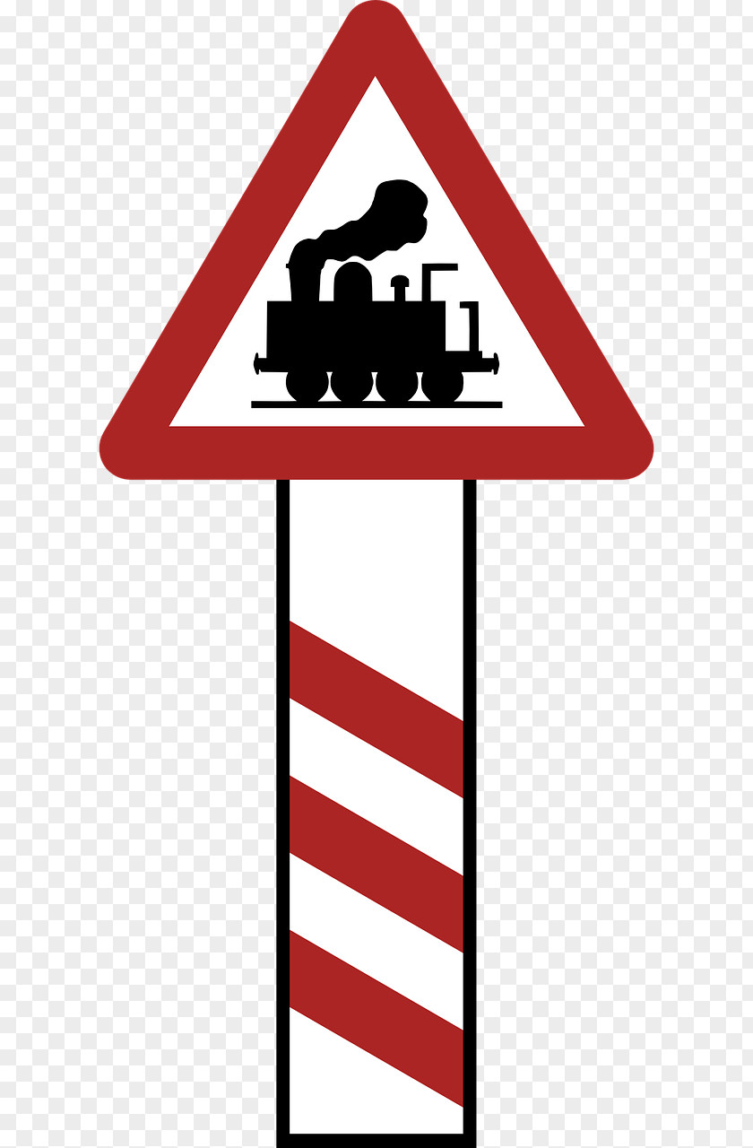 Crossing Level Traffic Sign Rail Transport Pixabay Clip Art PNG