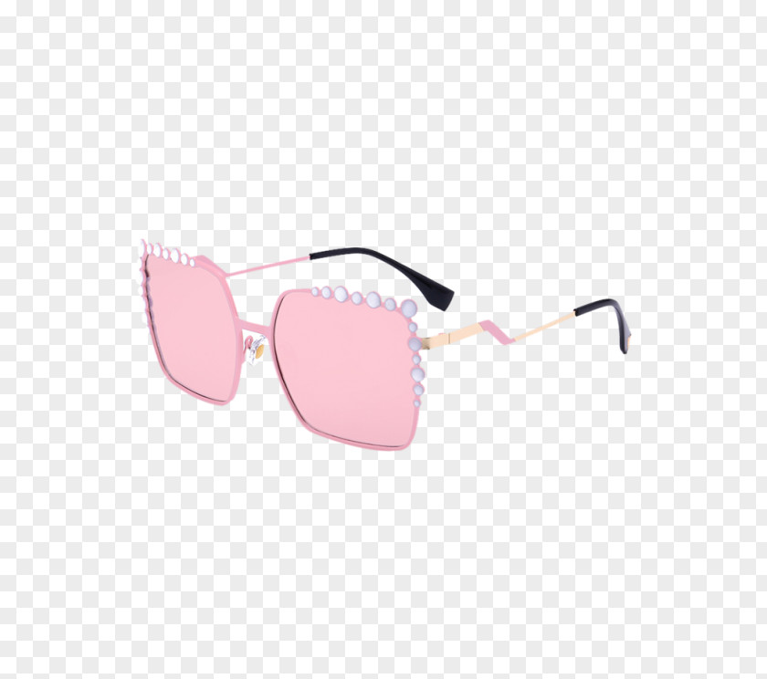 Pink Fashion Mirrored Sunglasses Goggles Woman PNG