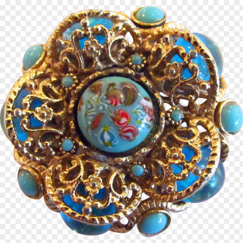 Turquoise Jewellery Brooch PNG