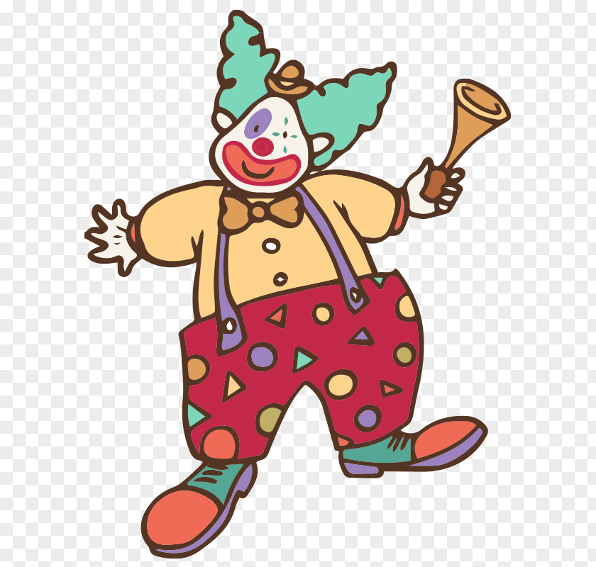 Circus Clown Vector Graphics Design PNG