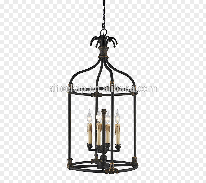 European Style Luxury Iron Chandelier Lighting Light Fixture PNG