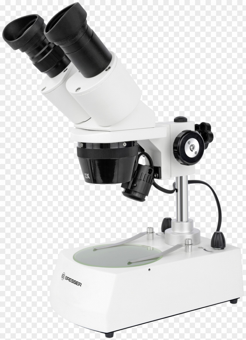 Microscope Stereo Light Bresser Binoculair PNG