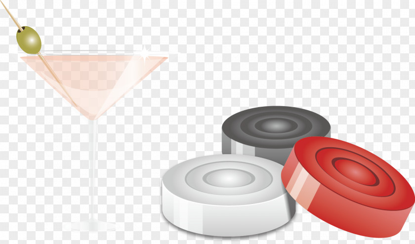 Vector Painted Cocktail Glass And Chips Wine Juice PNG
