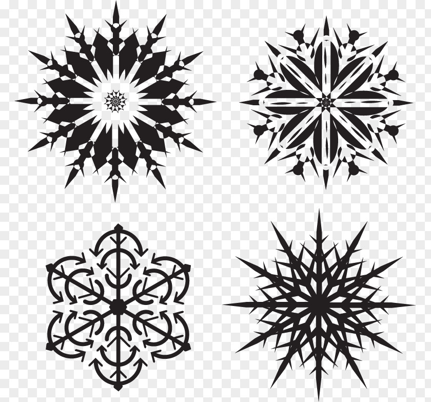 Vector Snowflakes Snowflake Illustration PNG