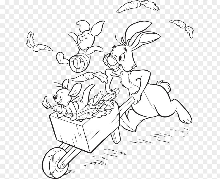 Winnie The Pooh Winnie-the-Pooh Rabbit Piglet Roo Coloring Book PNG