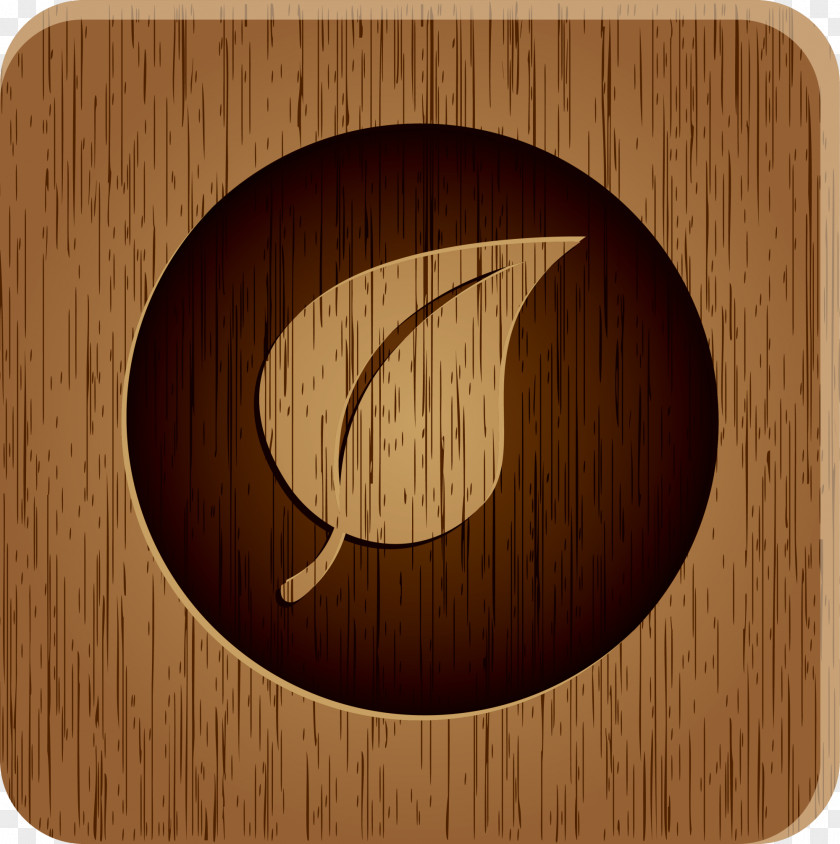 Brown Leaves Of Wood Icon PNG
