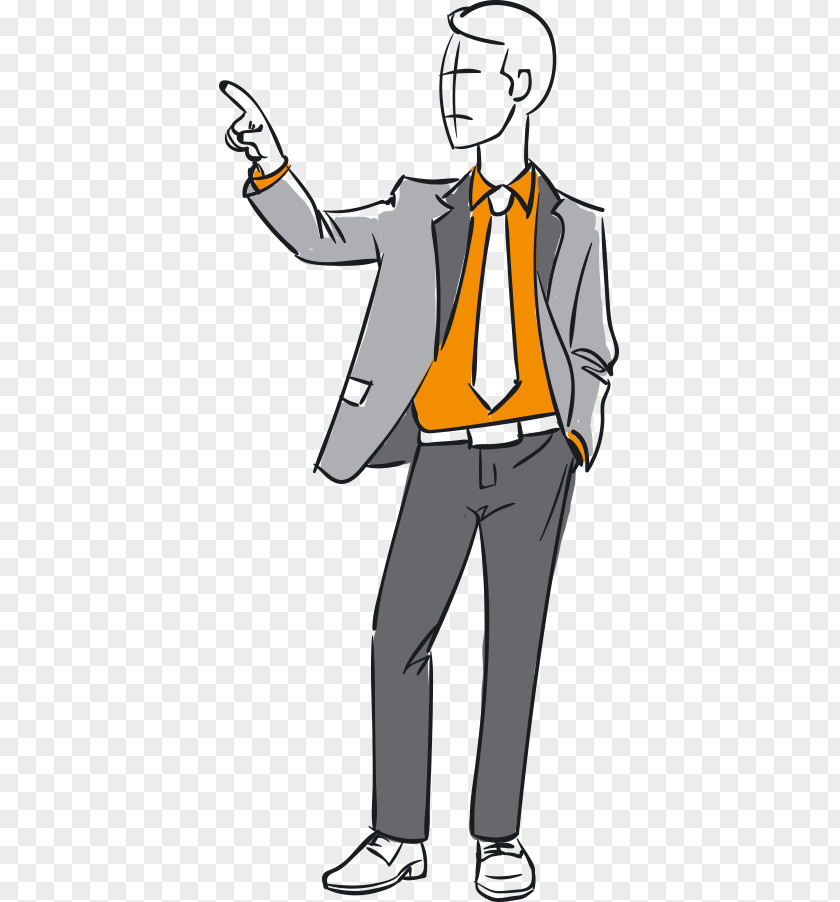 Cartoon Hand Colored Artwork Business Man Drawing Stock.xchng Download Illustration PNG
