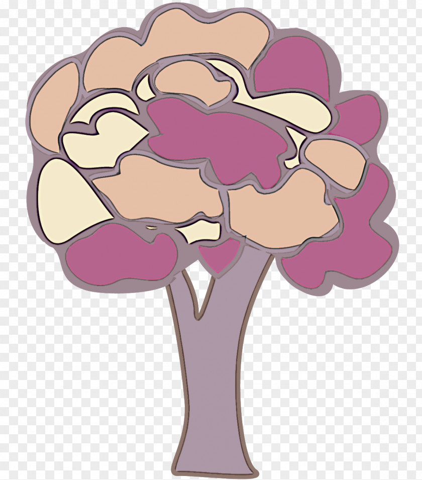 Cut Flowers Petal Cartoon Violet Clip Art Plant Tree PNG