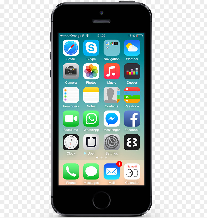 Mobile Phone Interface IPhone 5c 4S X PNG