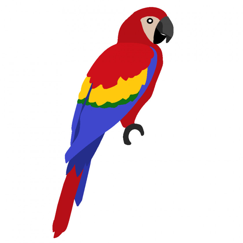 Ocd Cliparts Parrot Scarlet Macaw Blue-and-yellow Clip Art PNG