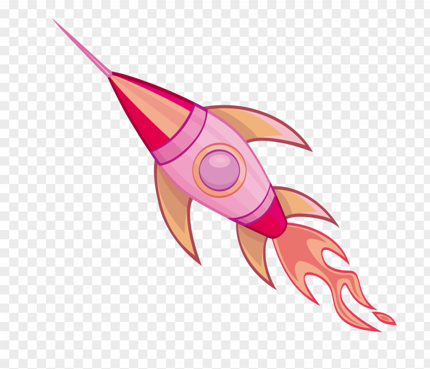 Vector Cartoon Hand Painted Rocket Spacecraft 0506147919 Clip Art PNG