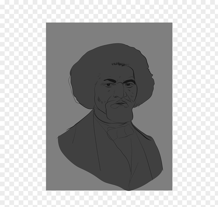 Frederick Douglass African American Visual Arts Portrait PNG