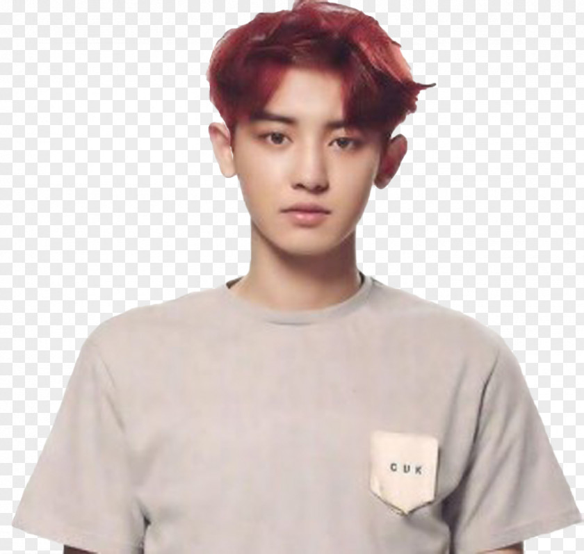 Red Hair Chanyeol EXO Overdose K-pop PNG