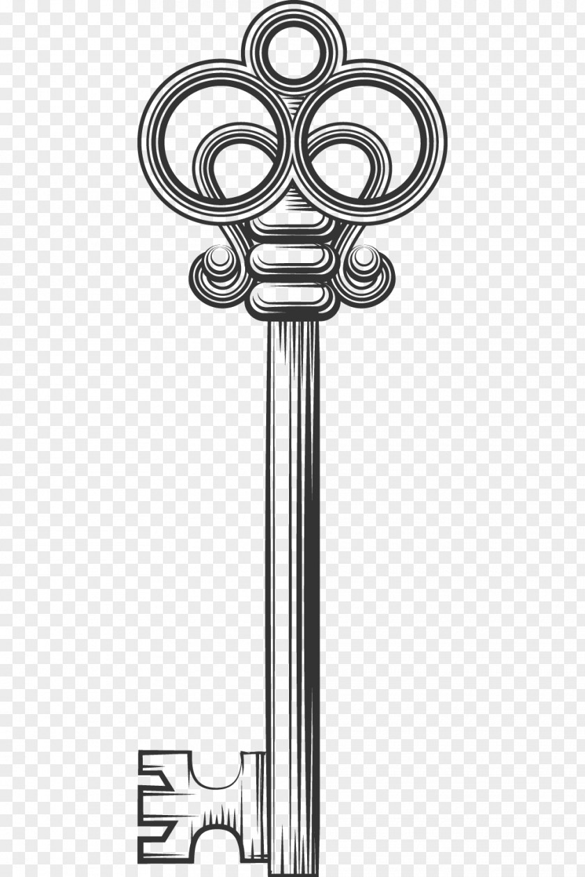 Creative Key Ring Keychain Drawing PNG