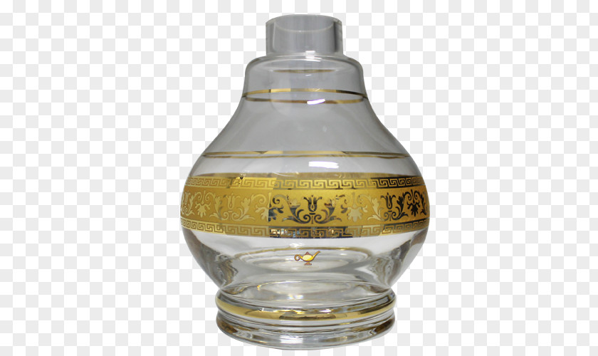 Gold Divider Glass Bottle PNG