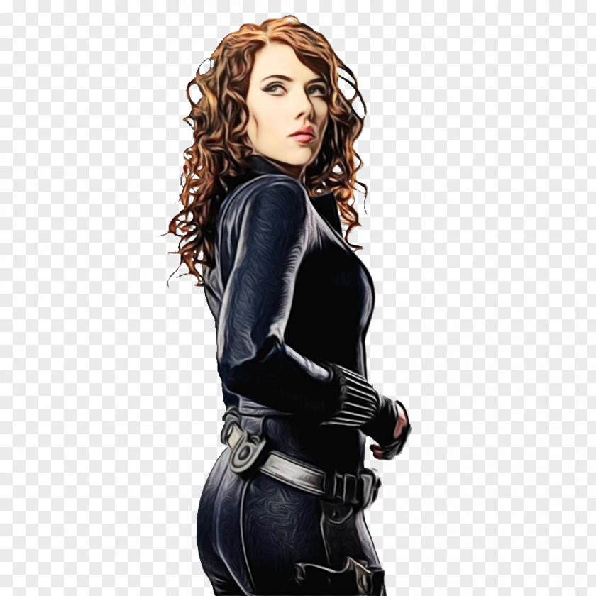 Scarlett Johansson Iron Man 2 Black Widow Desktop Wallpaper PNG