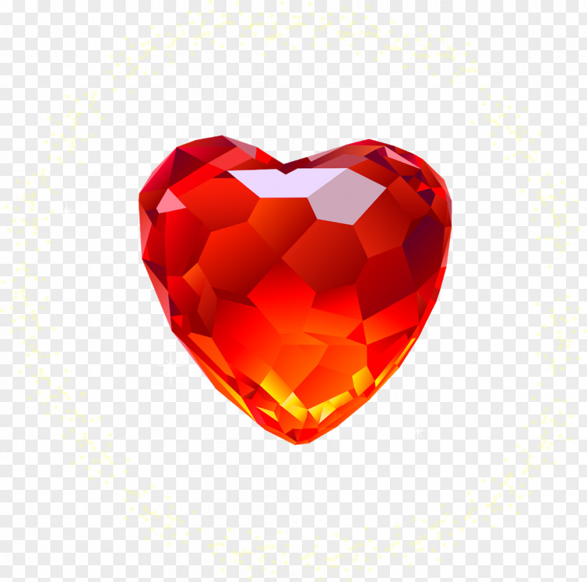 Diamonds Heart Red Clip Art PNG