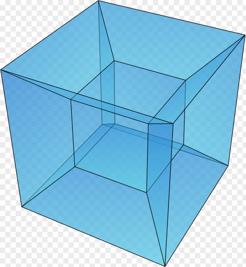Object Four-dimensional Space Hypercube Three-dimensional Geometry PNG