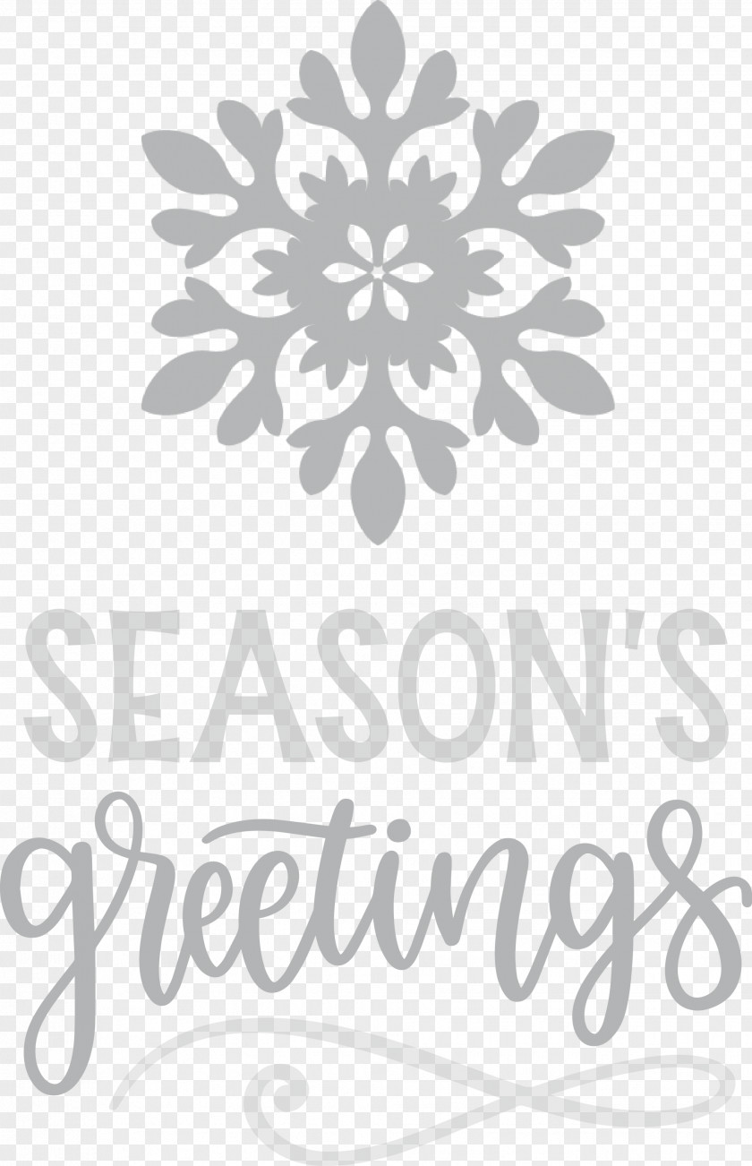 Seasons Greetings Winter Snow PNG