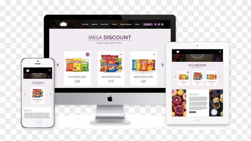 Smartphone Online Grocer Web Development Digital Marketing Grocery Store PNG