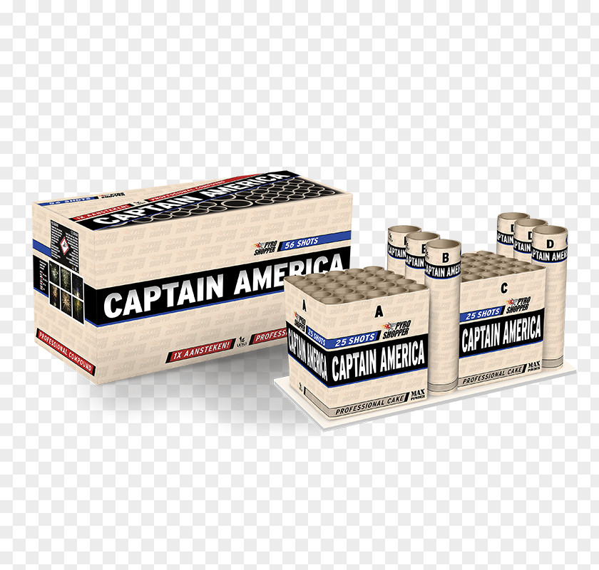 Captain America Cake Fireworks Knalvuurwerk Missile Mania PNG