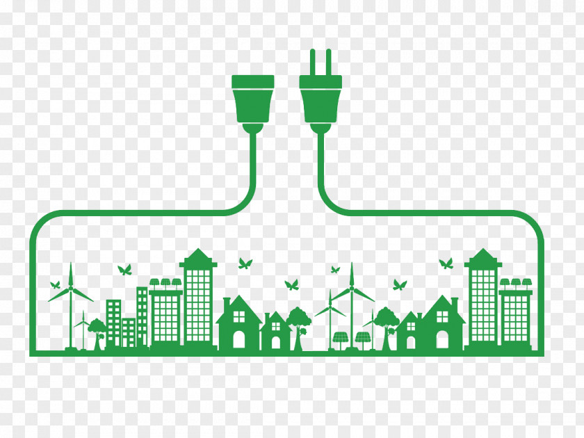 Green Energy Saving Building Design Environmental Protection Conservation Environmentally Friendly Icon PNG