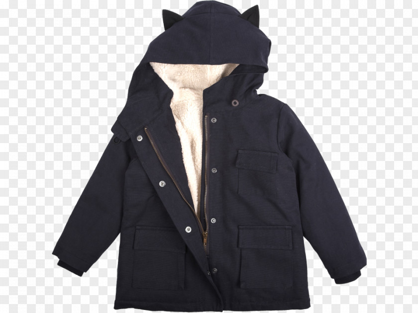 Blue Coat Hoodie Jacket Parka PNG