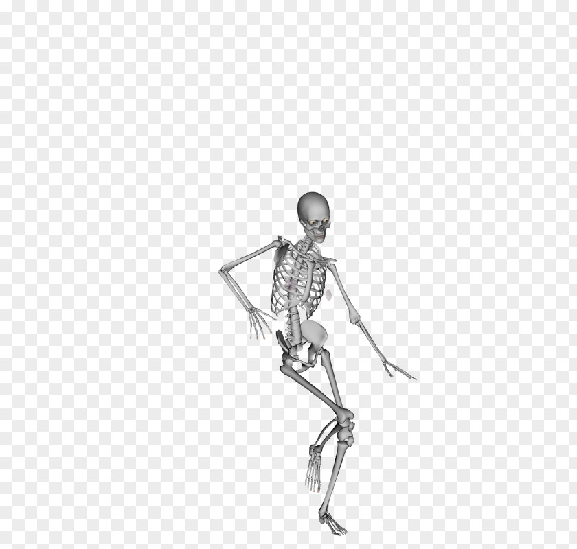 Dance Practice Skeleton Tap Bone Move PNG
