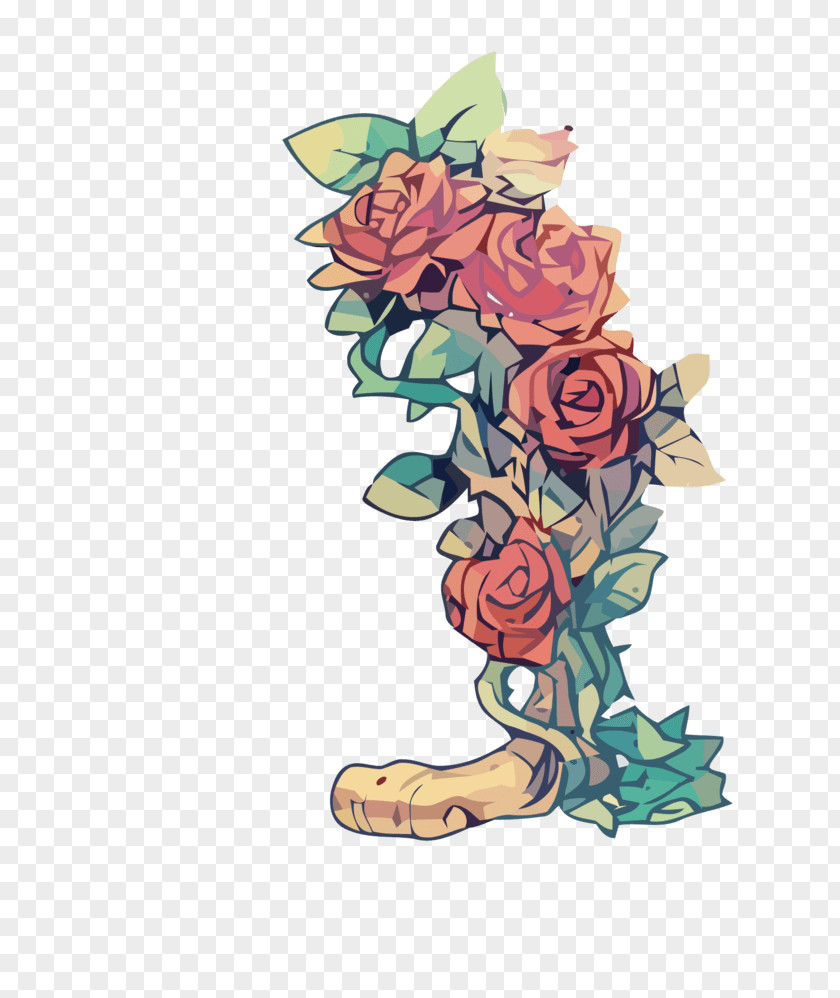 Garden Roses Vector Graphics Design Image PNG