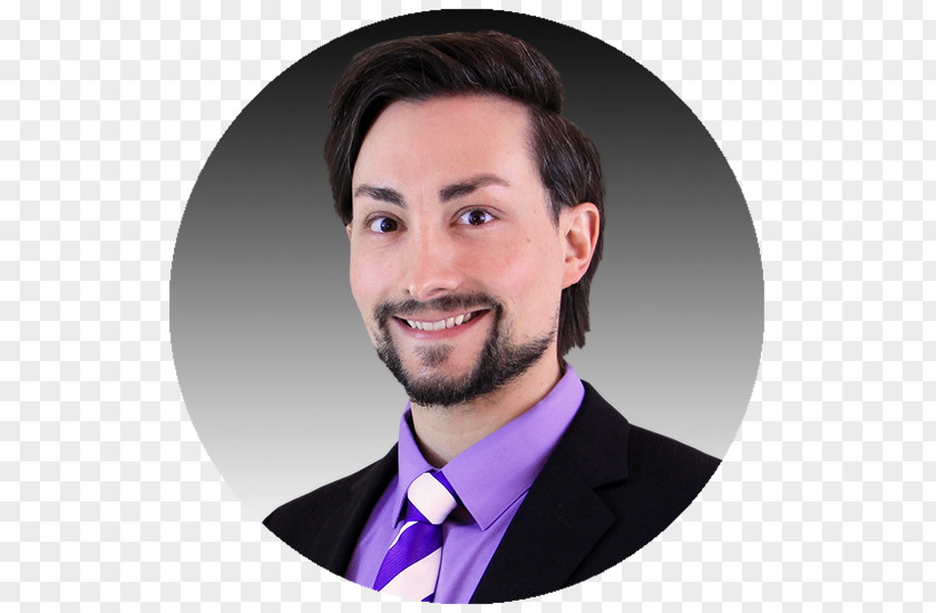 Matt Walsh Blogger Portrait -m- Moustache Beard Purple Necktie PNG