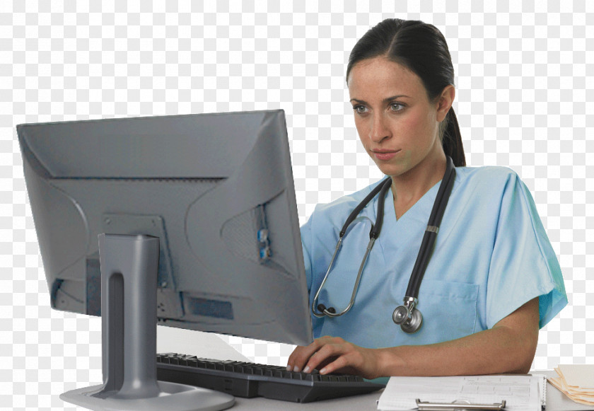 Nurse Nursing Computer Unlicensed Assistive Personnel Health Care Clip Art PNG