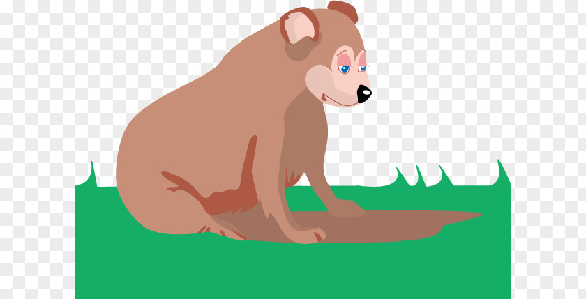 Burrowing Bear Vector Dog Clip Art PNG