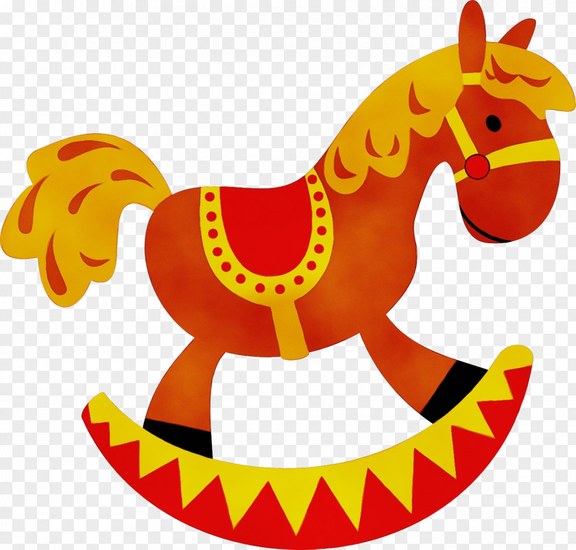 Sticker Animal Figure Rocking Horse Transparency Pony Toy PNG