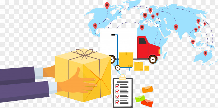 Workflow Logistics Management E-commerce Graphic Design PNG